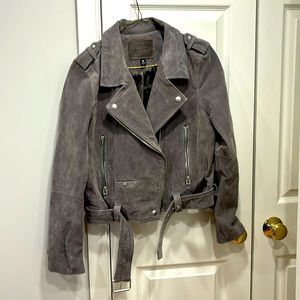 BLANK NYC Grey Leather Jacket M